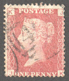 Great Britain Scott 33 Used Plate 84 - JK - Click Image to Close